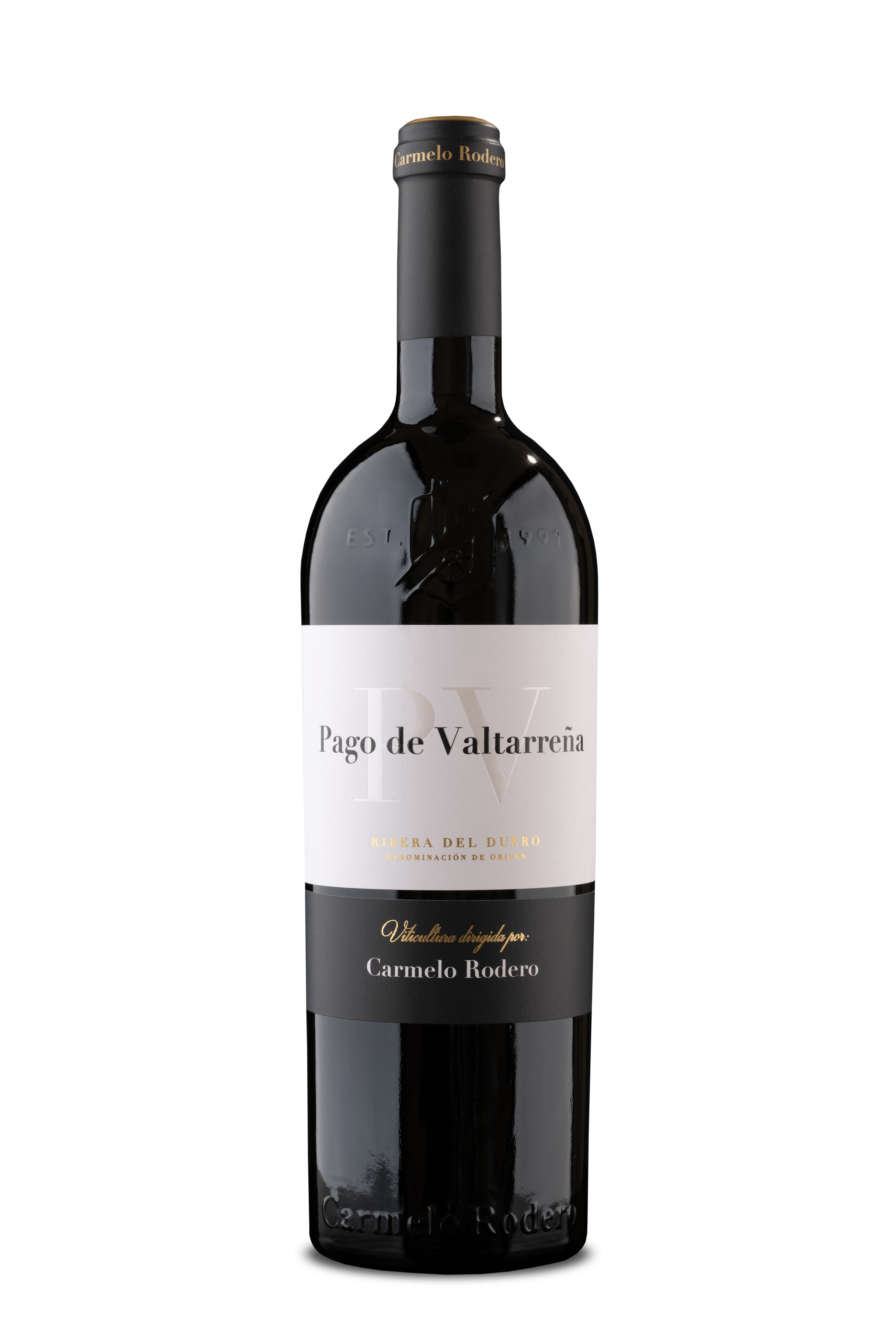 Botella de vino tinto de autor Pago de Valtarreña - Bodegas Carmelo Rodero